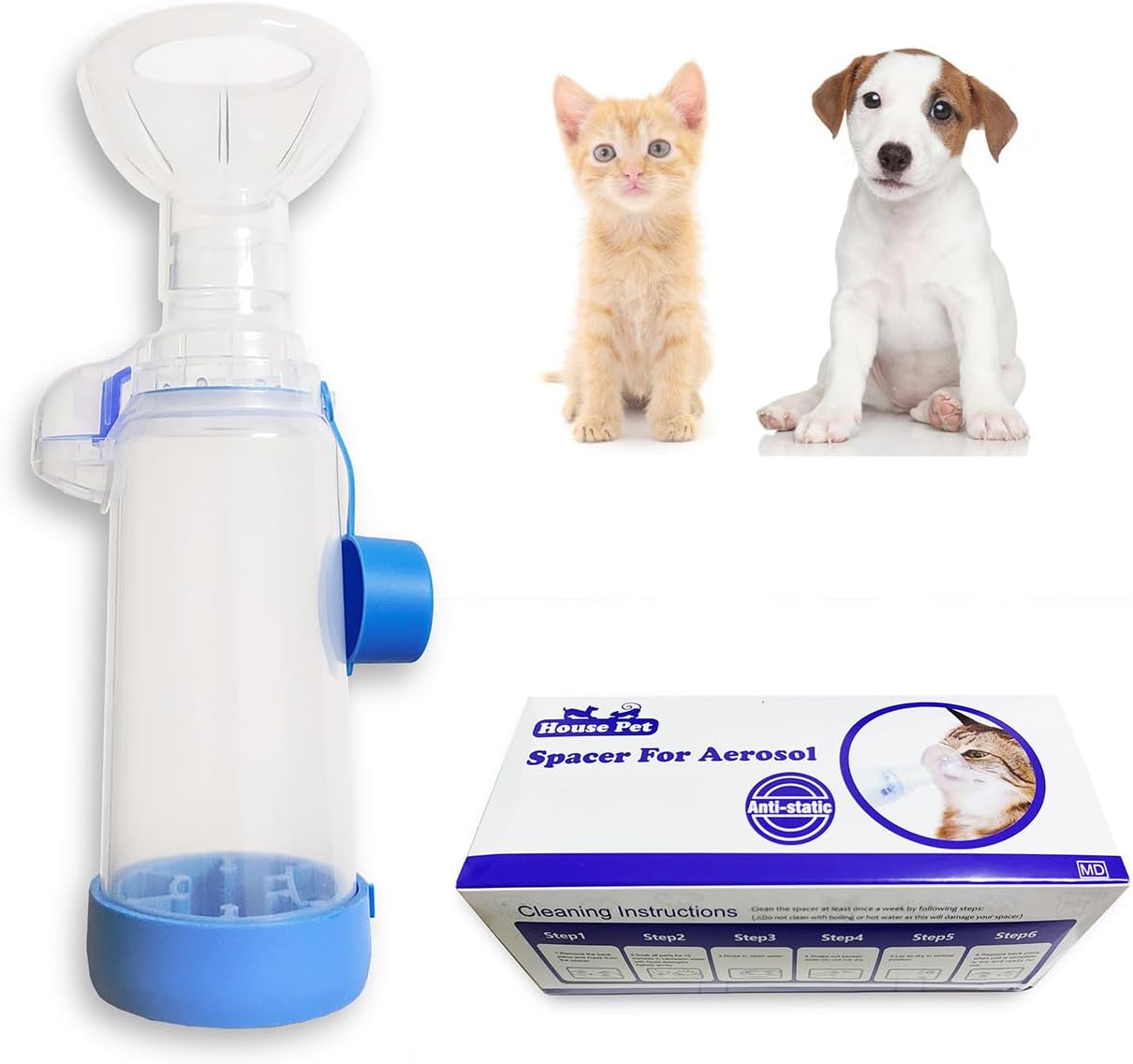 QMARK-Inhaler-Spacer-for-Pets-Cat-and-Small-Dog-|-2-Masks-Included,-795