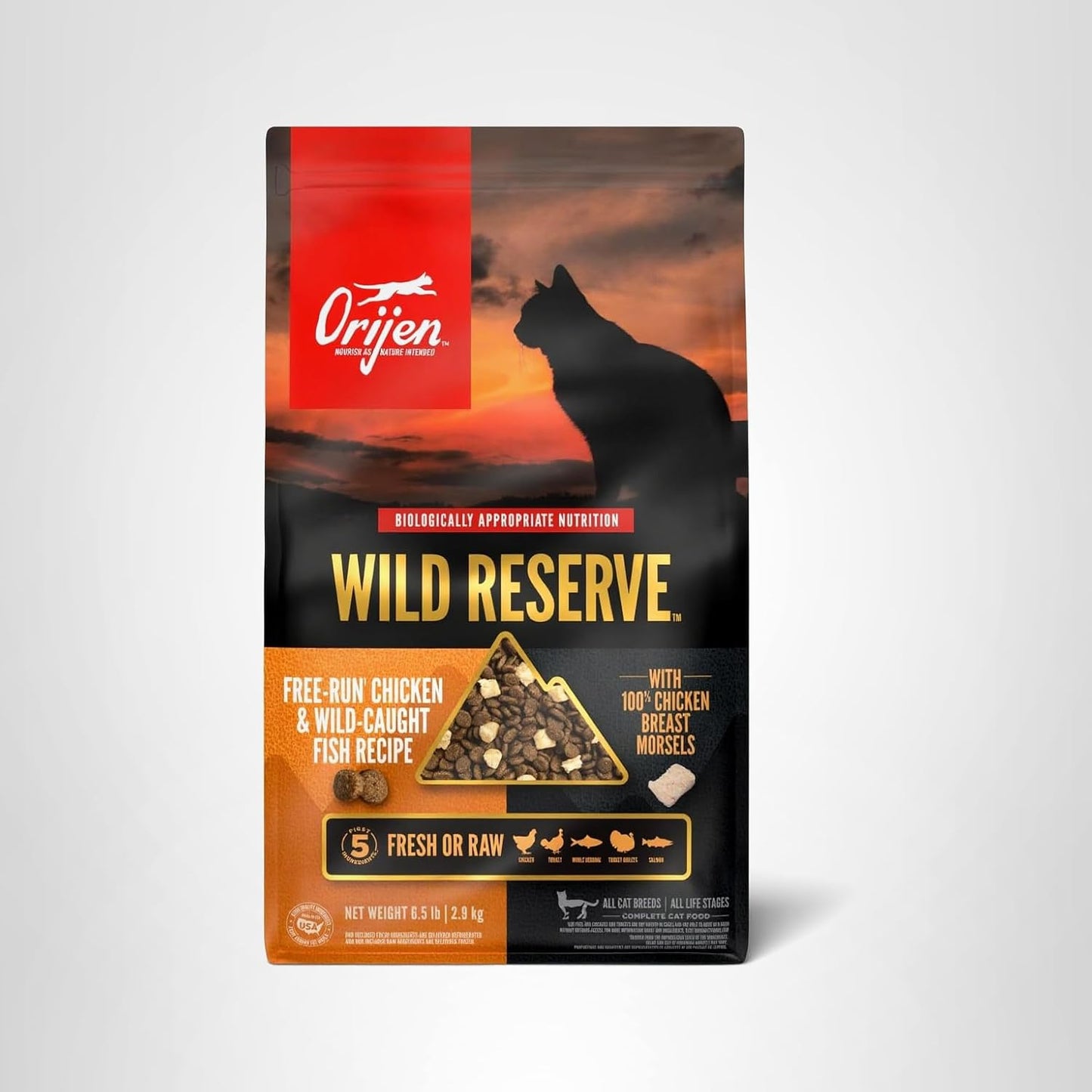 ORIJEN-Wild-Reserve-Dry-Cat-Food-Free-Run-Chicken-&-Wild-Caught-Fish-6.5lb----1434