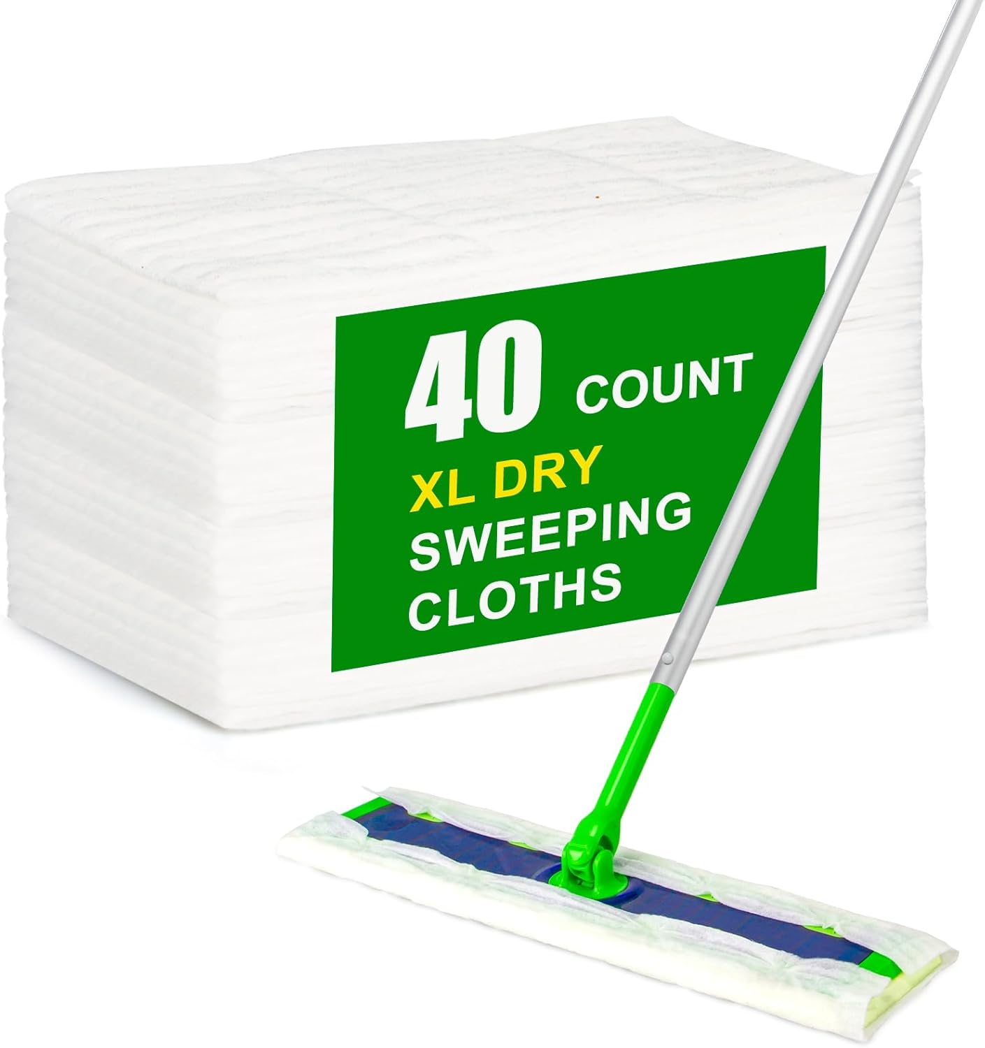 40 Count Dry Sweeping Cloths for Swiffer Sweeper XL Replacement - Disp ...