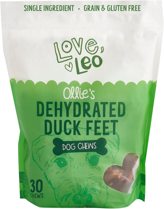 Love-Leo-Dehydrated-Duck-Feet-for-Dogs-(30-Count)-–-1-Grain-Free,-398