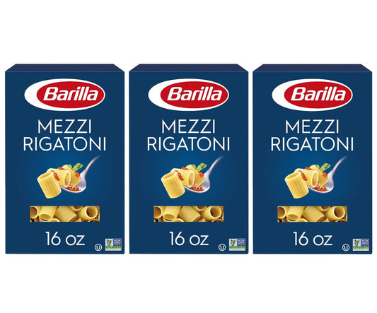Barilla,-Mezzi-Rigatoni-Pasta,-16oz-Box-(Pack-of-3)---580