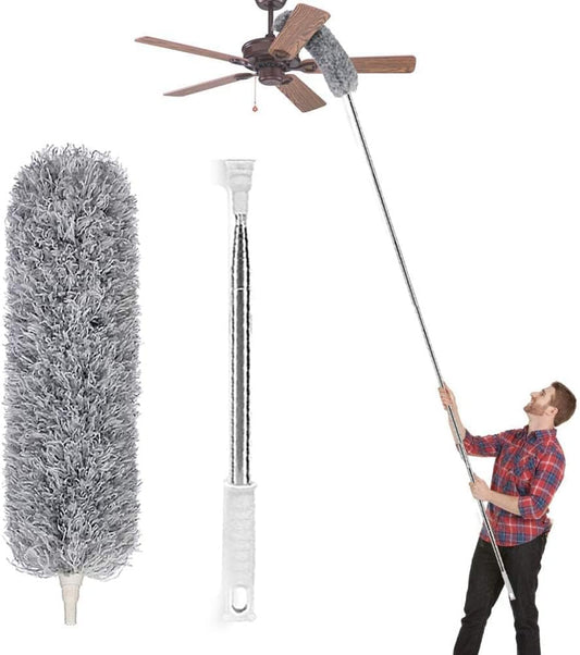 Lomida-Microfiber-Duster-with-Extension-Pole(Stainless-Steel),-Extra-Long-100-4848