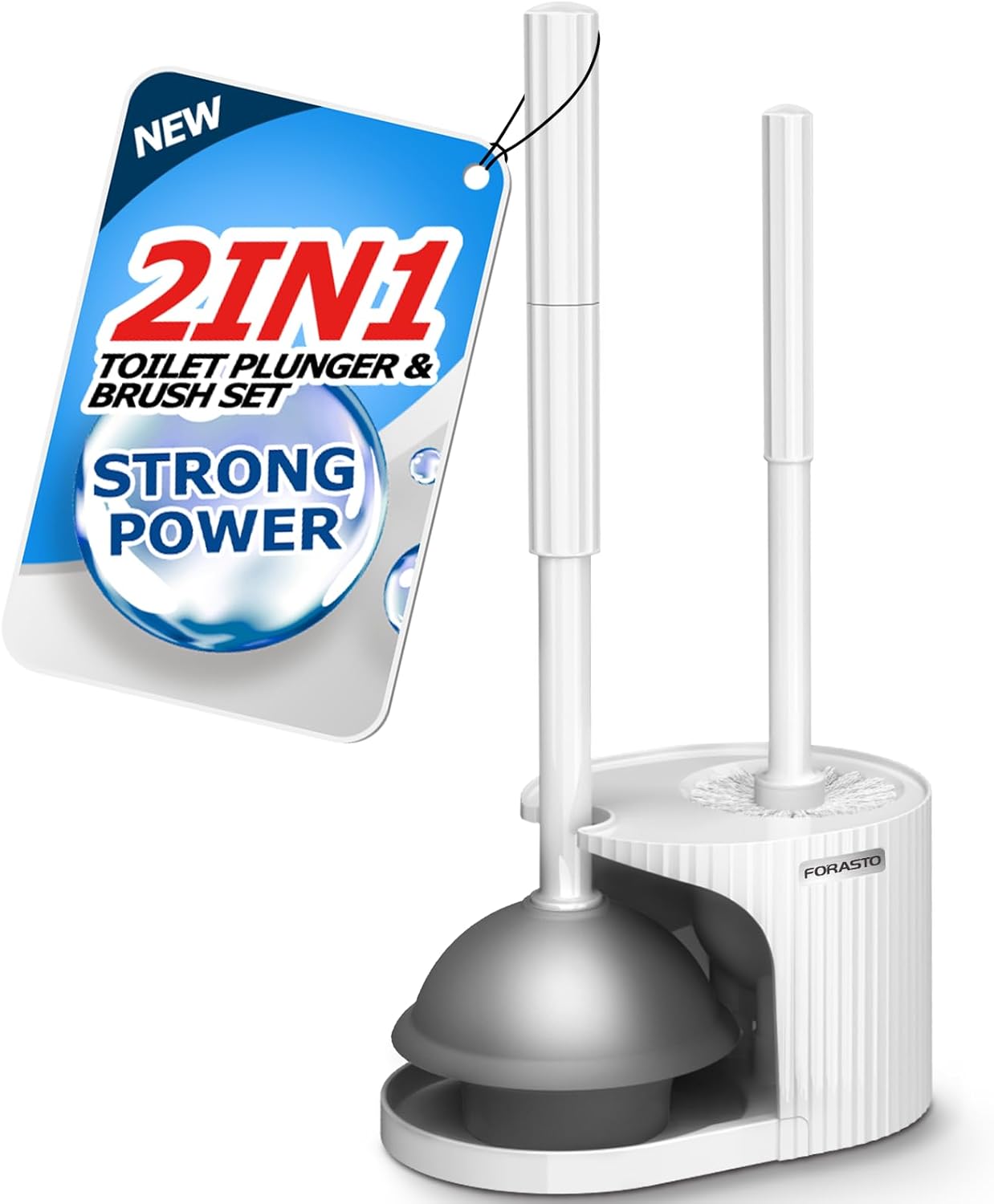 2-in-1-Toilet-Brush-and-Plunger-Set,Extended-Handle-Plunger,Bathroom-4641