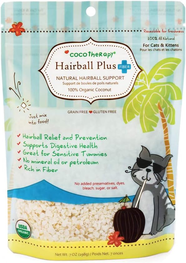 Cocotherapy-Ctt-0014-Hairball-Plus-Fiber-For-Cats-(1-Pouch),-7-Oz---983