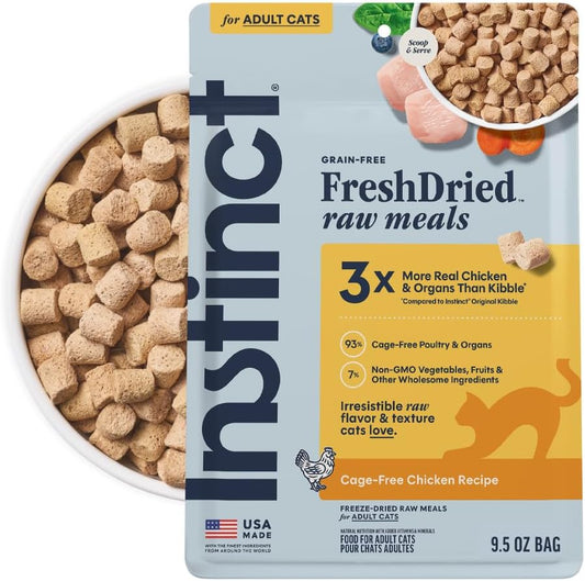 Instinct-Freeze-Dried-Raw-Meals,-Natural-Cat-Food,-Chicken,-9.5-oz.-Bag--1764