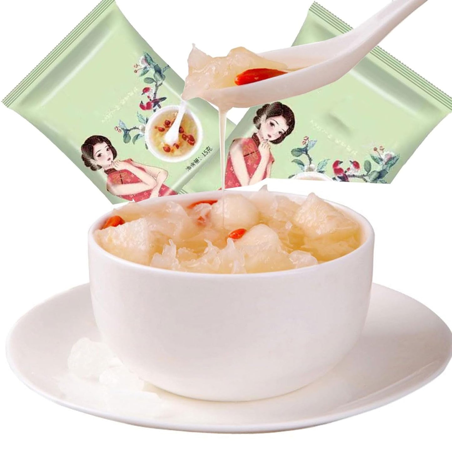 Nieve-pera-níspero-sopa-de-hongos-de-nieve-5.29-oz/150g-oz-10-107
