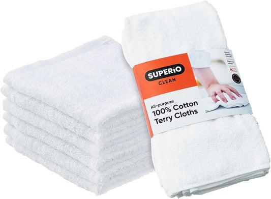 Superio-Terry-Cloth-Rags-White-Washcloths-1-Cotton-12"-Cleaning-315