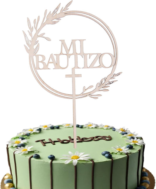 Mi-Bautizo-Wood-Cake-Topper---God-4177