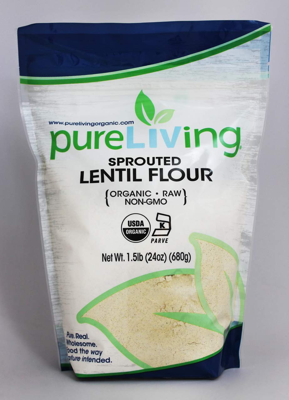 PureLiving-Harina-de-lentejas-germinadas-orgánica,-sin-OMG,-Kosher-Living,-390