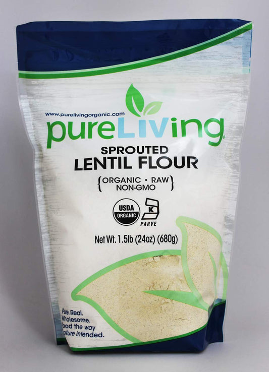 PureLiving-Harina-de-lentejas-germinadas-orgánica,-sin-OMG,-Kosher-Living,-390