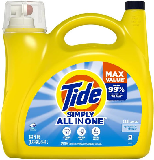 Tide-Simply-Liquid-Laundry-Detergent,-Refreshing-Breeze,-184-Oz,-128-1339