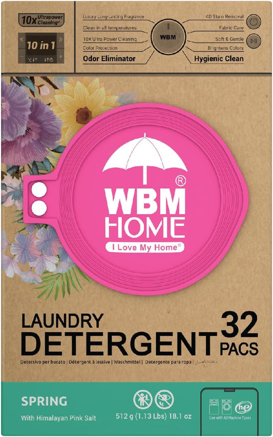 WBM-Home-Laundry-Detergent-Pods,-Spring-Fragrance-Scent,-32-Count---HE-433