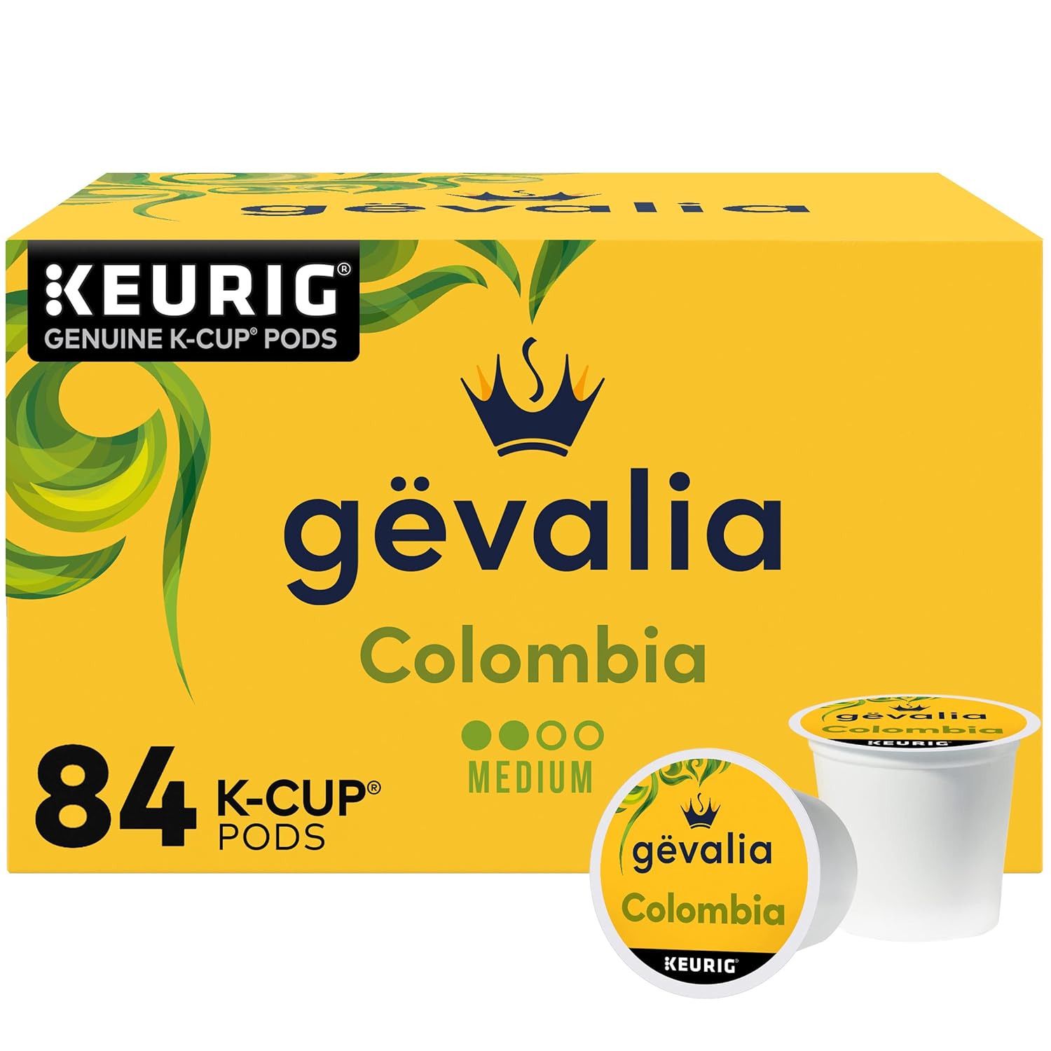 Gevalia-Colombia-K-Cup-Coffee-Pods,-for-a-Keto-and-Low-Carb-Lifestyle,-84-3188