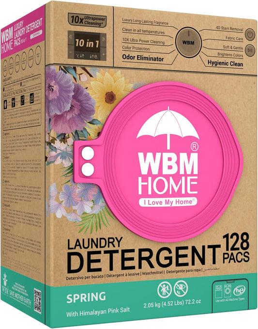 WBM-Laundry-Detergent-Pods,-Spring-Fragrance-Scent,-128-Count---HE-Concentrated-1185