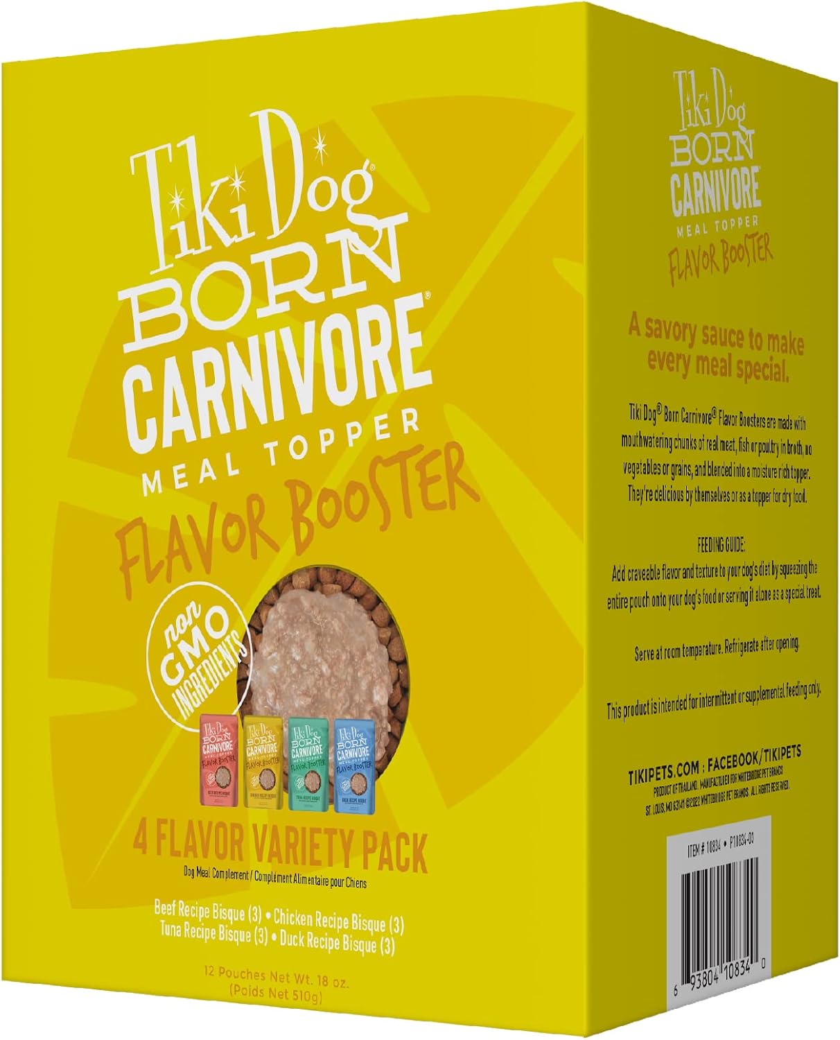 Tiki-Dog-Born-Carnivore-Flavor-Booster,-paquete-variado,-aditivo-1735
