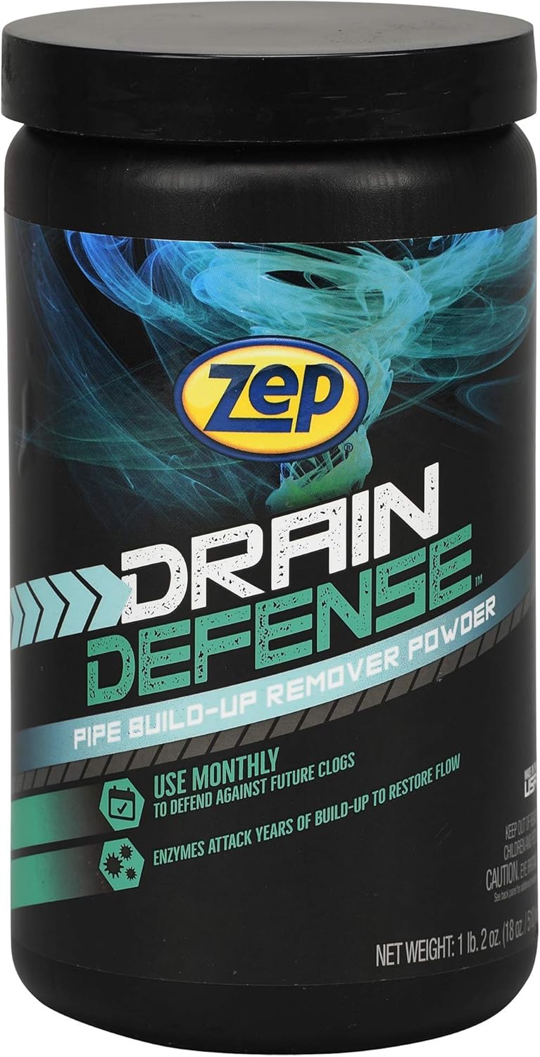 Zep-Drain-Defense-Enzymatic-Drain-Cleaner-Powder---18-Ounces---ZDC16---Safe-for-1242