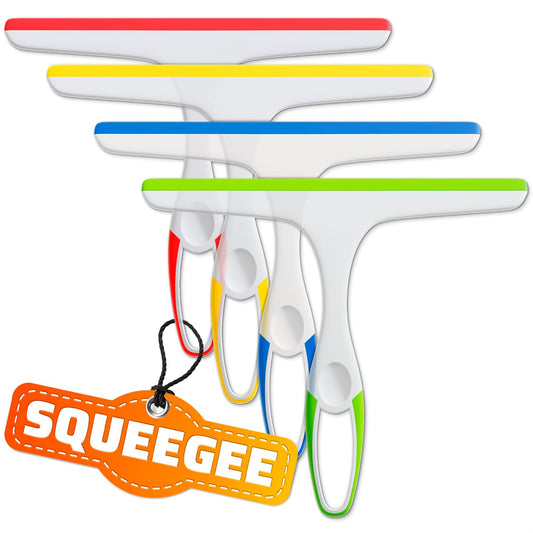 4Pcs-9.5”-Hand-Squeegee-for-Shower-Glass---Durable-Plastic-Grip,-Random-Colors,-Flexible-Silicone-608