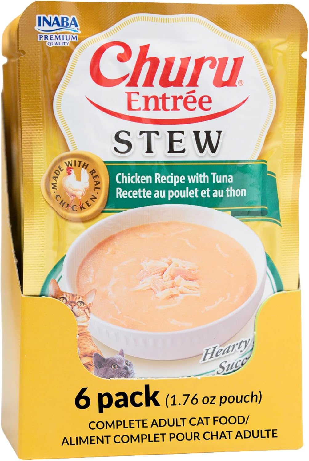 INABA-Churu-Entrée-Stew-for-Cats,-High-Moisture,-Prebiotic-Wet-Cat-1.76oz.-Pouch,-Pouches,463