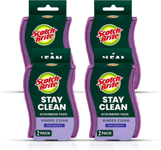 Scotch-Brite-Dobie-Stay-Clean-Scrubbers,-Non-Scratch-Dual-Sided-Dish-Sponges-with-Absorbent-Cloth-Side,-Odor-Resistant-518