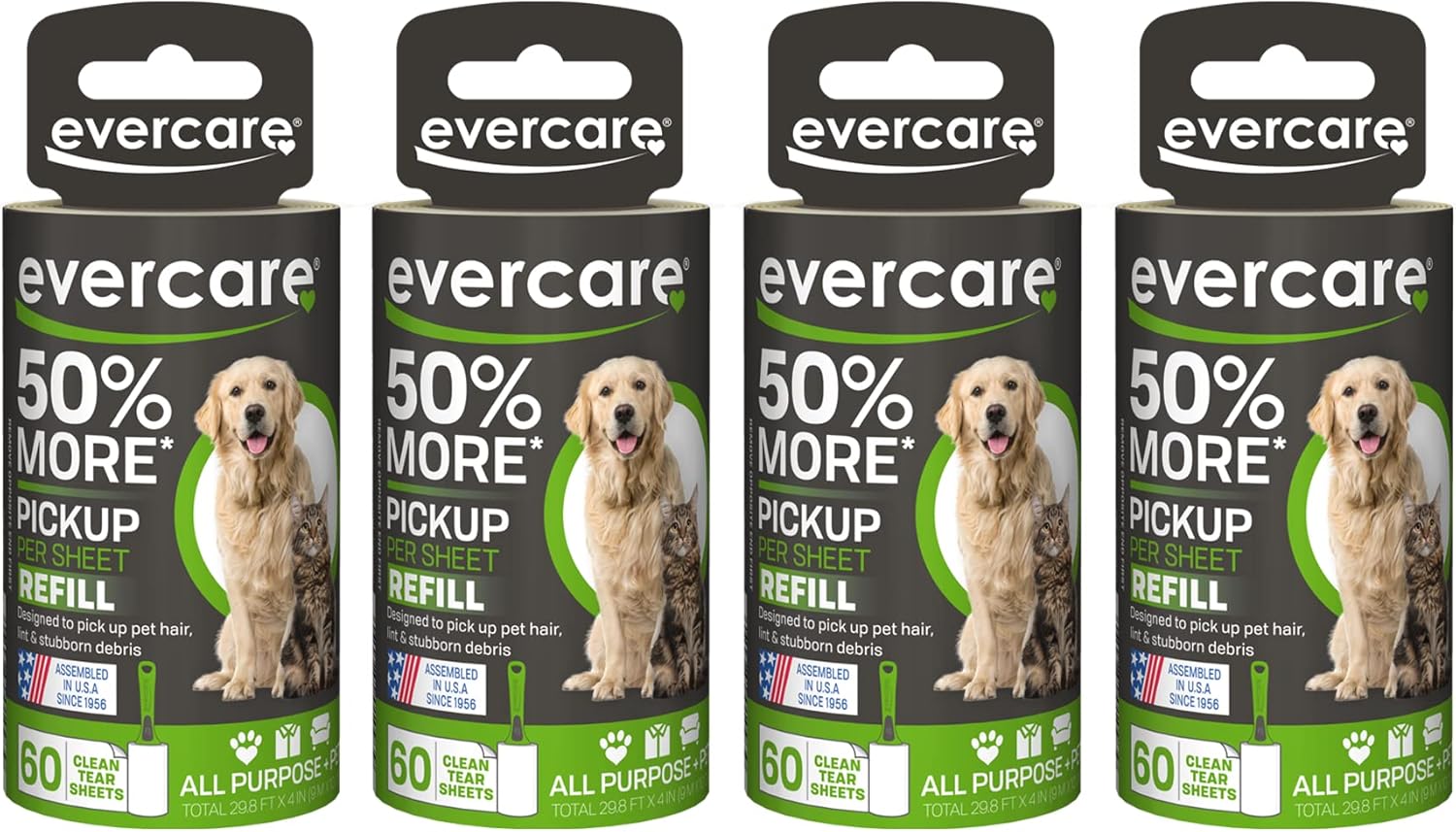 Evercare-Pack-of-4-Pet-Extreme-Stick-Plus-Lint-Roller-2355