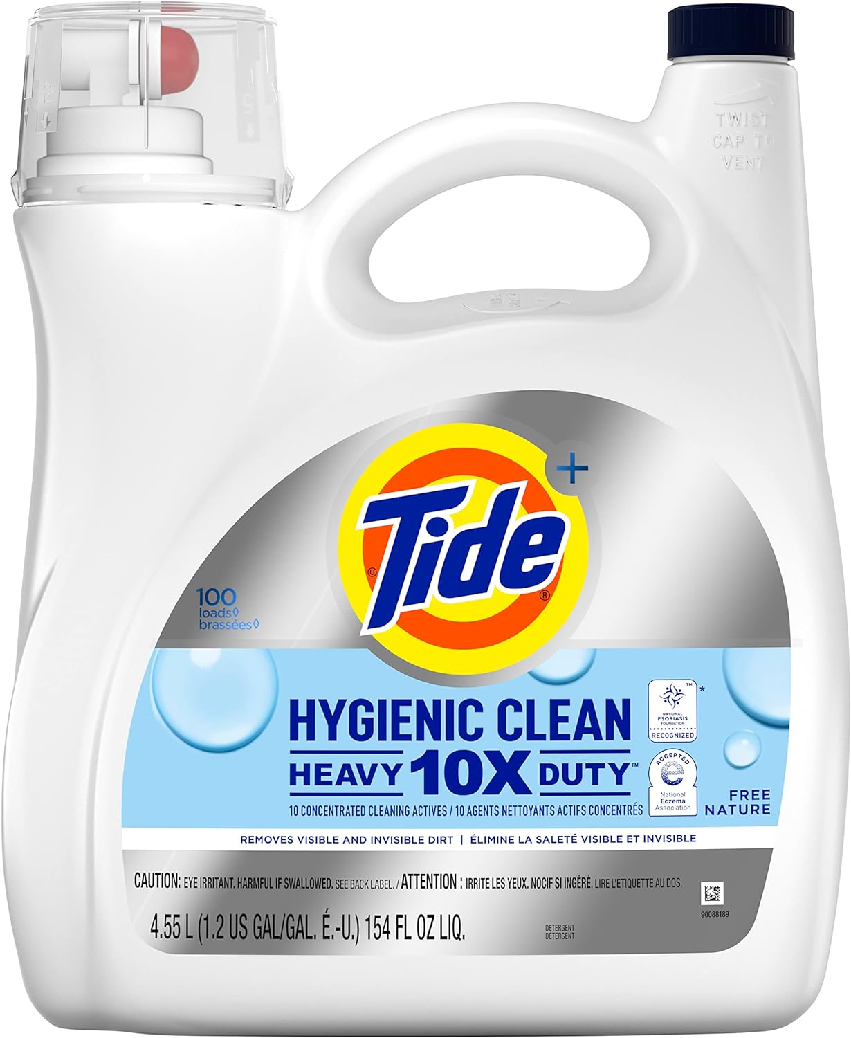 Tide-Hygienic-Clean-Heavy-Duty-10X-Free-Laundry-Detergent-Liquid,-1256