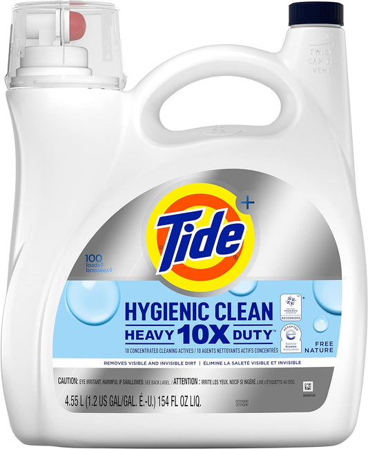 Tide-Hygienic-Clean-Heavy-Duty-10X-Free-Laundry-Detergent-Liquid,-1256