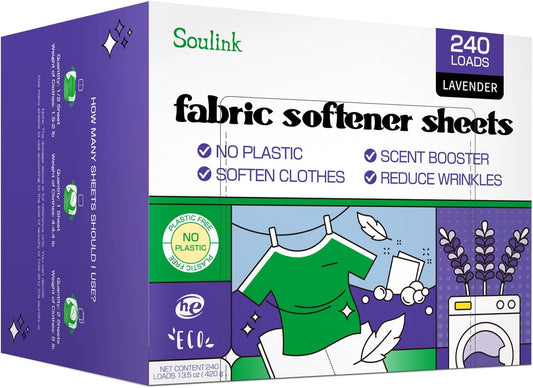 Soulink-Fabric-Softener-Sheets-for-Washing-Machine,-No-Plastic-Jug-Soap-Strips,-798