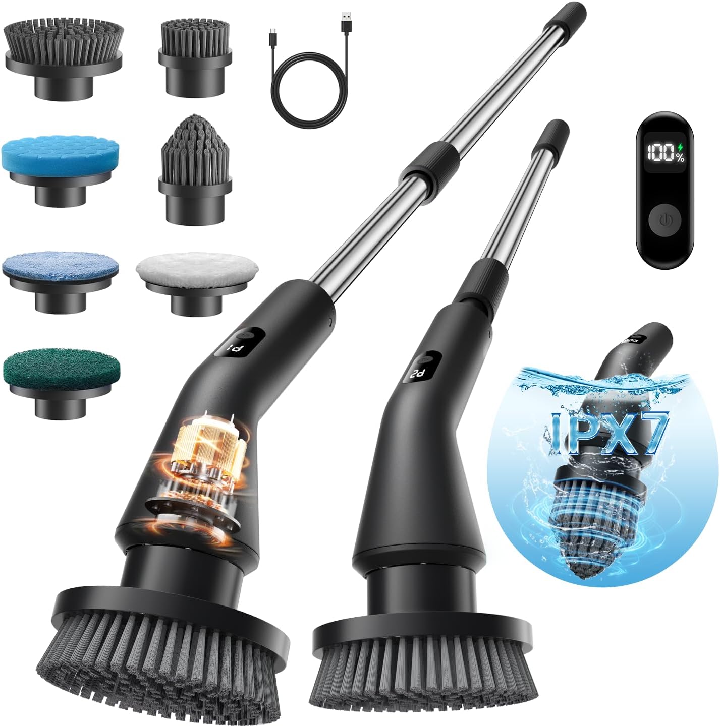 Electric-Spin-Scrubber,-Cordless-Cleaning-Brush-Scrubber-for-Home,-IPX7-3574
