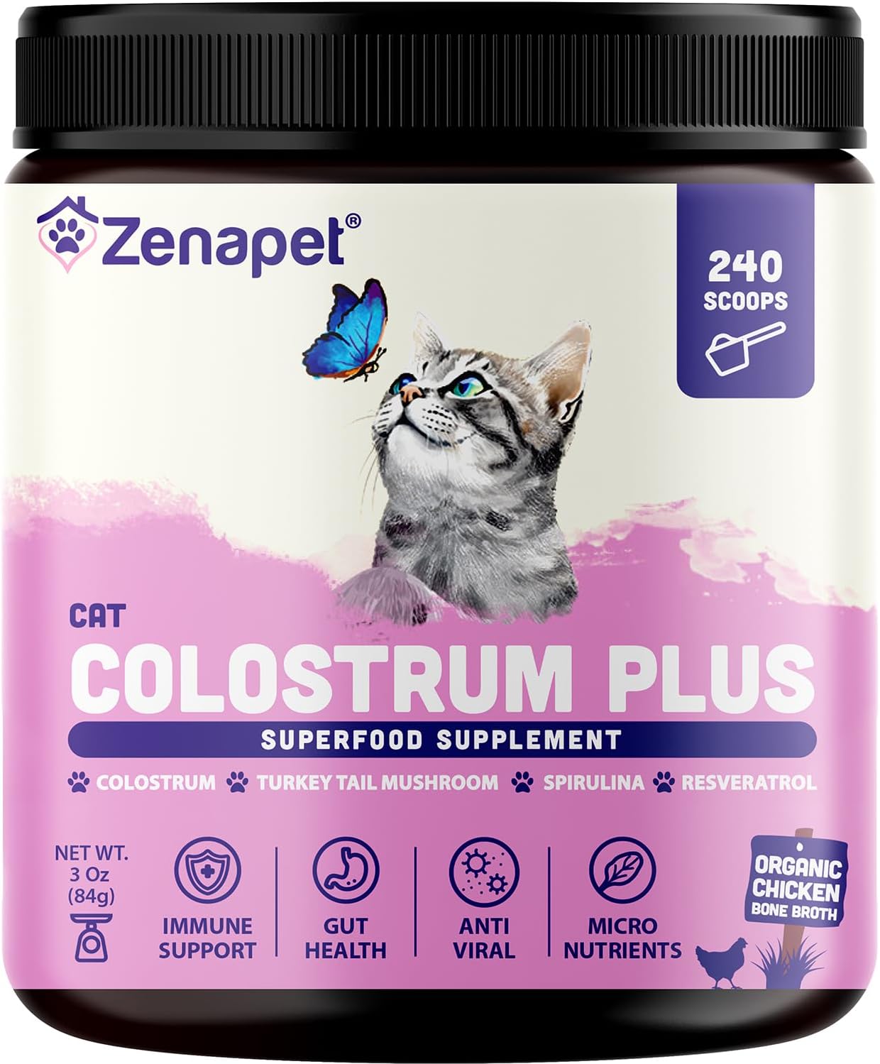 Cat-Colostrum-Plus-Premium-Powder-Topper,-Immune-&-Digestive-Health-Supplement,-Supports-Skin-407
