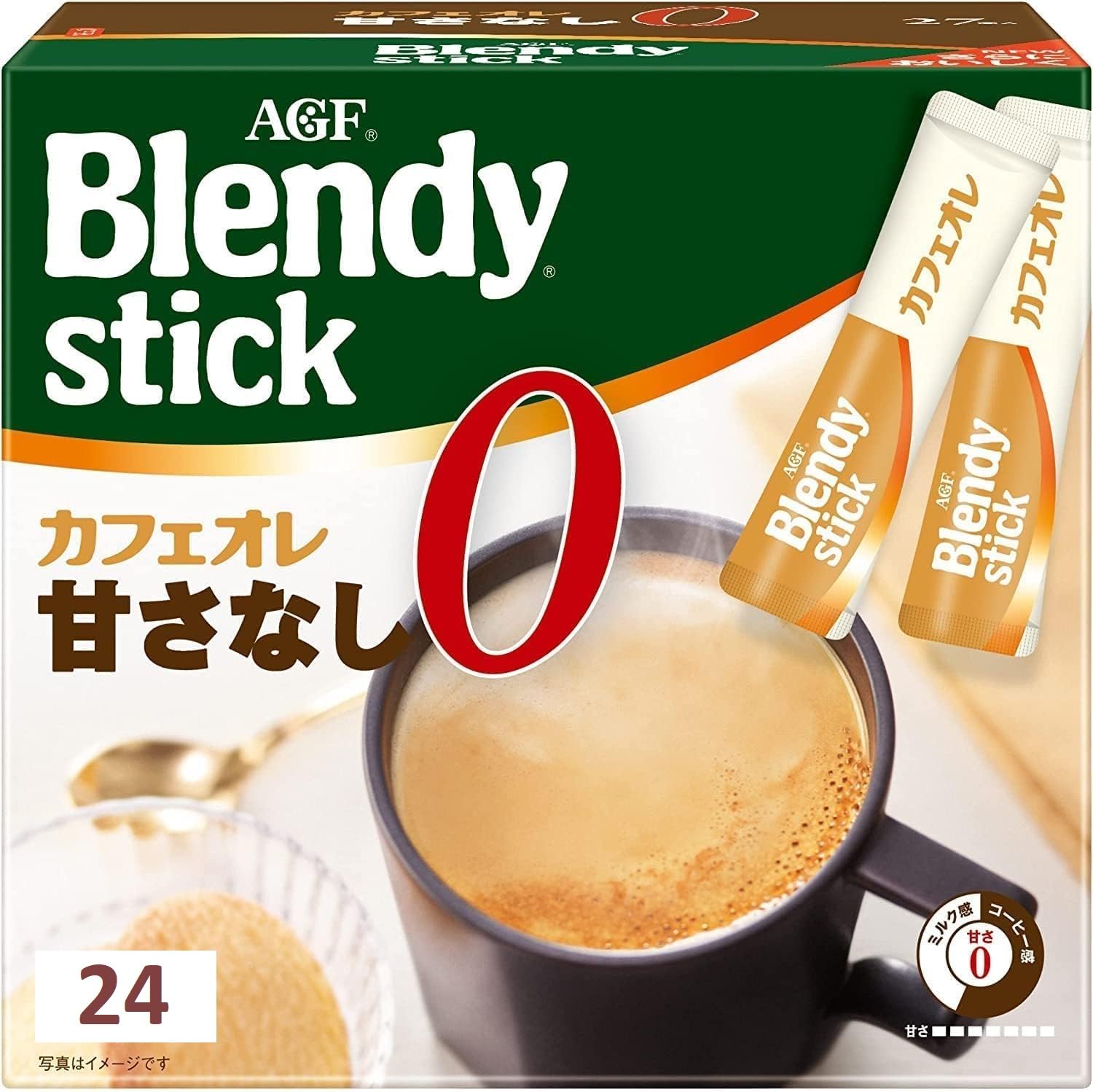 Blendy-AGF-Coffee-Blendy-Stick-Cafe-Au-Lait-No-Sweetness-0.29oz-X-27pcs-270