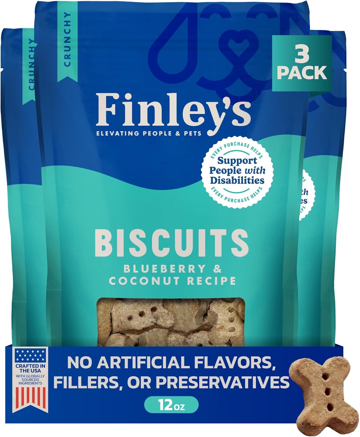 Finley's-Crunchy-Dog-Biscuits,-Blueberry-and-Coconut,-Plant-Based-Healthy-Treats,-Oven-Dog-948