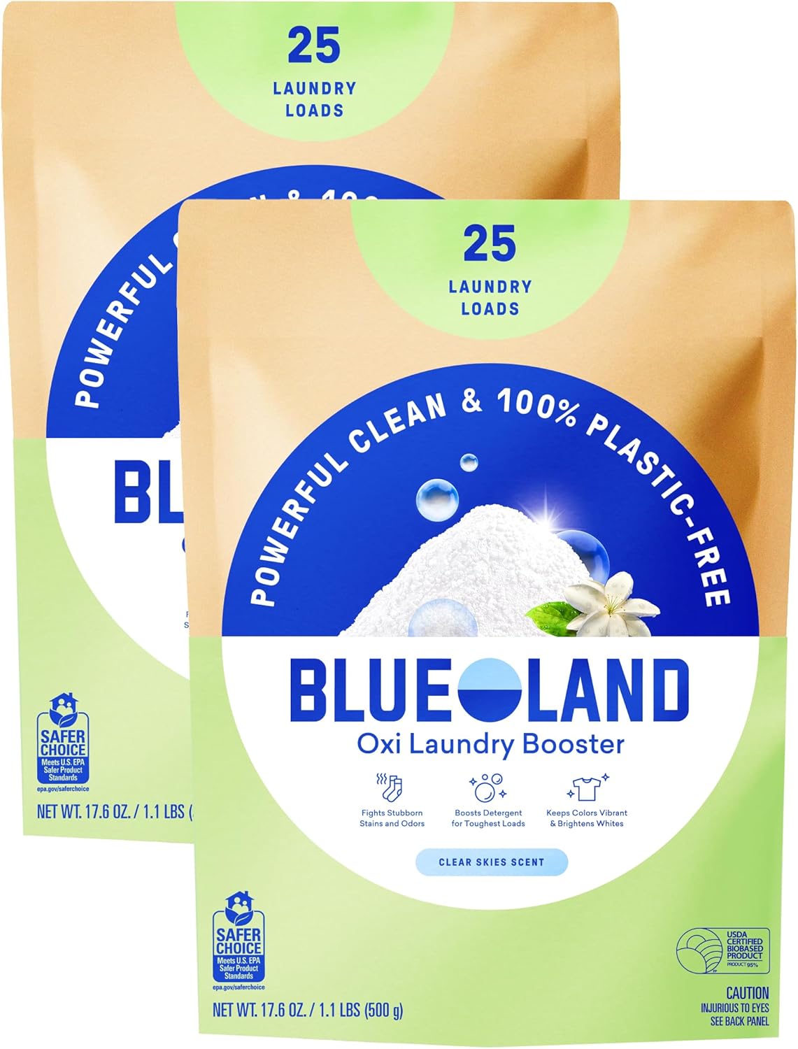 BLUELAND-Oxi-Laundry-Booster-Powder-Refill-2-Pack,-Clear-Skies-Scent,-50-Loads,-1535