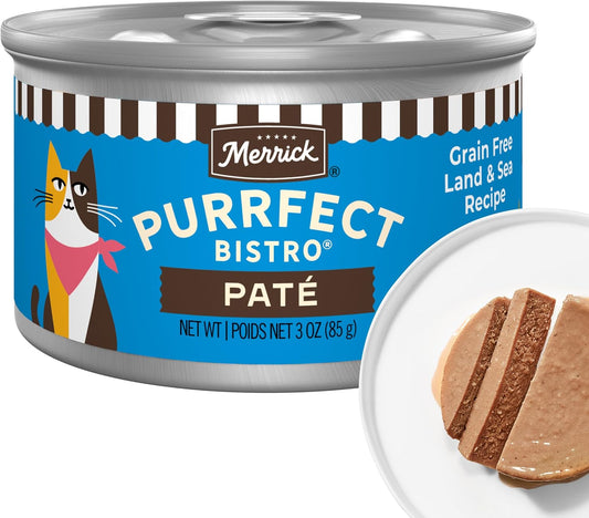 Merrick-Purrfect-Bistro-Grain-Free-Premium-Soft-Canned-Pate-Adult-Wet-Cat-Food,-551