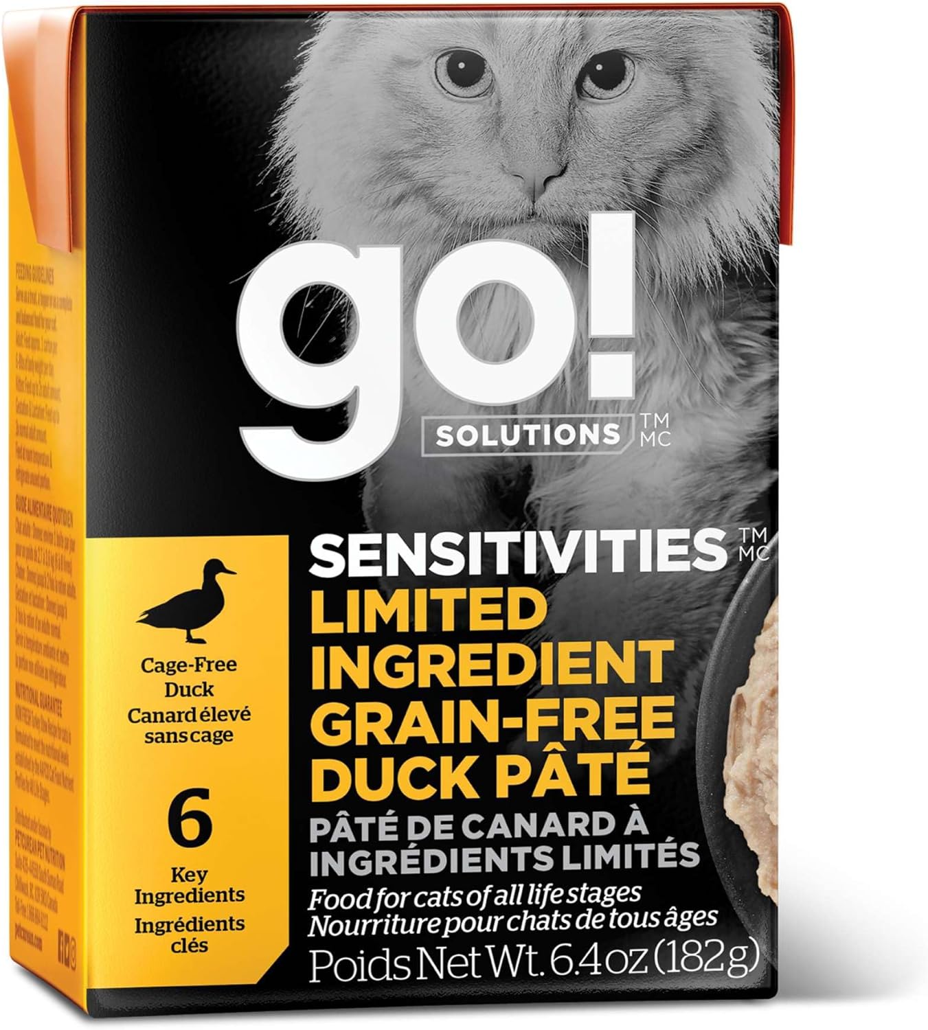 Go!-Solutions-Sensitivities-Limited-Ingredient-Grain-Free-Duck-Pâté,-Chicken-Free,-Soft-Wet-Food-Sensitive--862