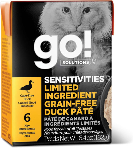 Go!-Solutions-Sensitivities-Limited-Ingredient-Grain-Free-Duck-Pâté,-Chicken-Free,-Soft-Wet-Food-Sensitive--862