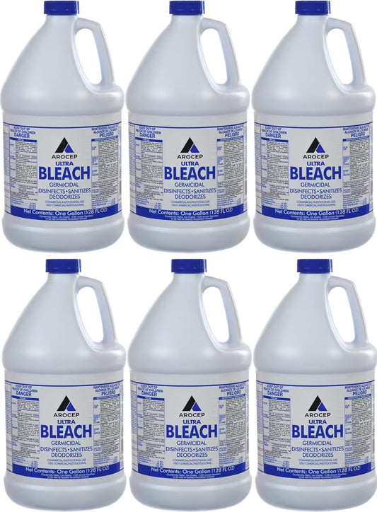 6-Pack-1-Gallon-Bottles-Liquid-Ultra-Germicidal-Cleaning-Bleach-130