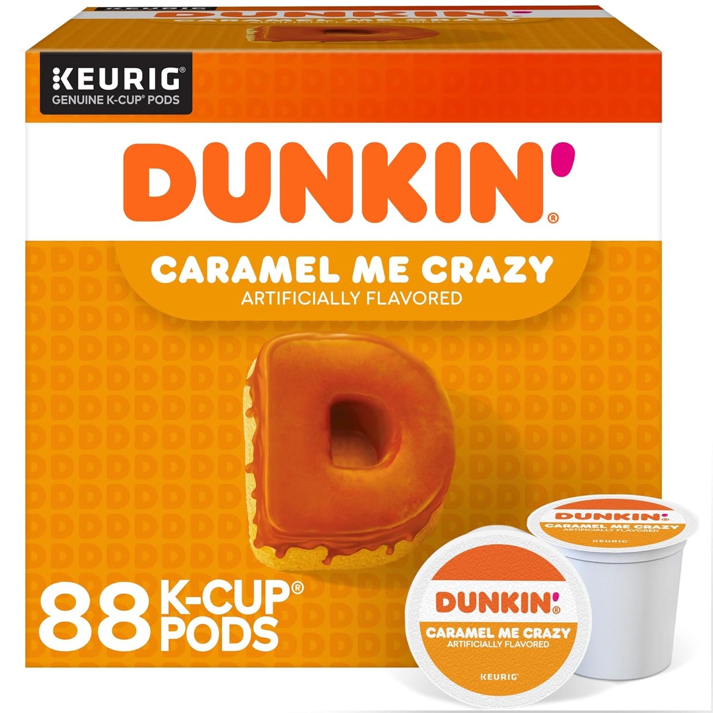 Dunkin'-Caramel-Me-Crazy-Flavored-Coffee,-88-Keurig-K-Cup-Pods-------2018