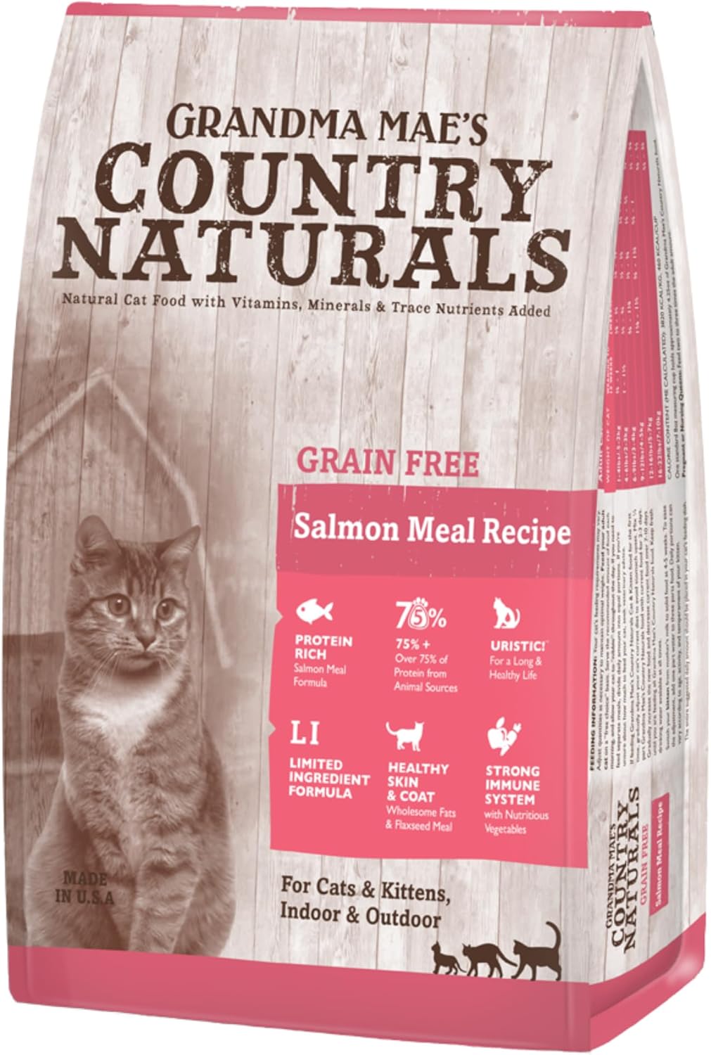 Grandma-Mae’s-Country-Naturals-Dry-Cat-Food,-Grain-Free-Formula,-Salmon,-Cooked-Nutrient-Made264