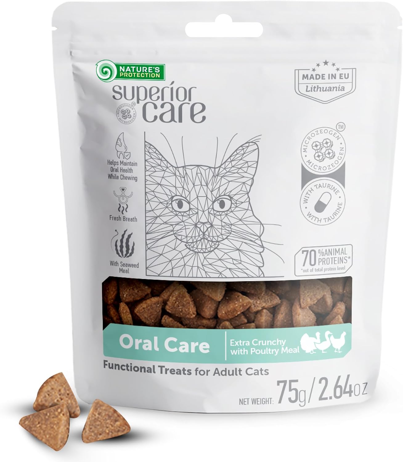 Nature's-Protection-Superior-Care-Cat-Dental-Treats,-Poultry-2.64oz-----1092