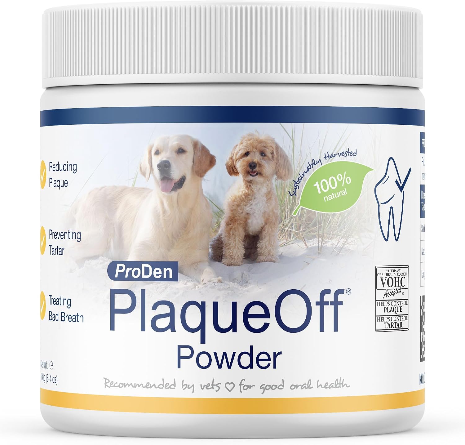 ProDen-PlaqueOff-Powder-for-Dogs---Dog-Tartar-and-Plaque-Remover---180g-1198