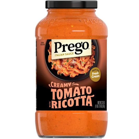 Prego-Creamy-Tomato-Pasta-Sauce-With-Ricotta-Cheese,-23.75-oz-Jar---1981