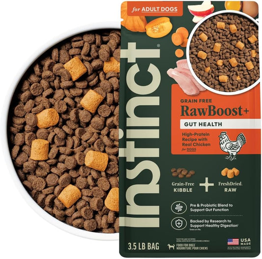 Instinct-RawBoost-Gut-Health,-Natural-Dry-Dog-Food-with-FreshDried-Raw,-High-Protein,-2083