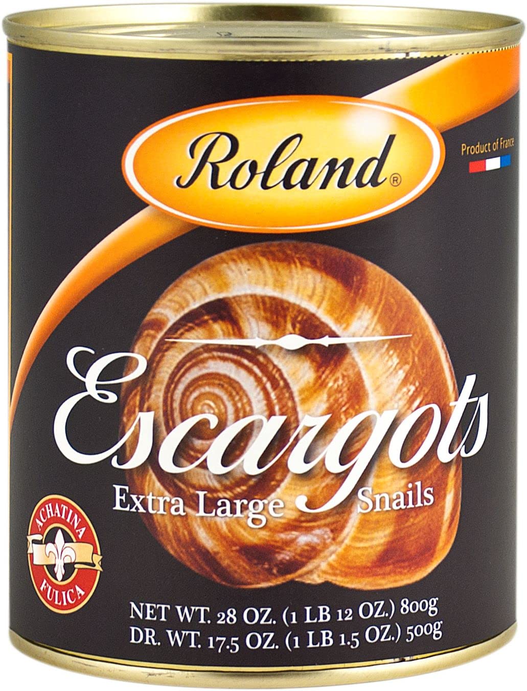 Roland-Foods-Escargots,-Caracoles-achatina-extra-grandes,-comida-importada-especial,-lata-de-onzas,-1181
