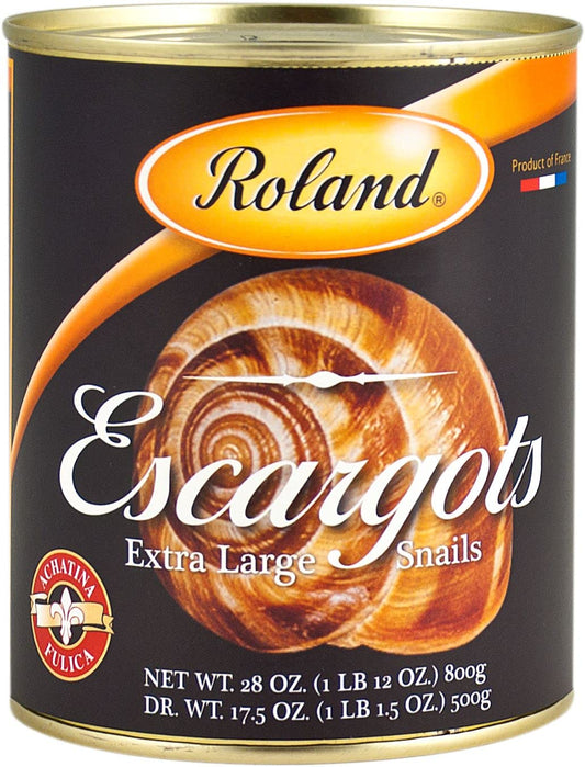 Roland-Foods-Escargots,-Extra-Large-Achatina-Snails,-Specialty-Imported-Food,-28.2-Ounce-Can,-504