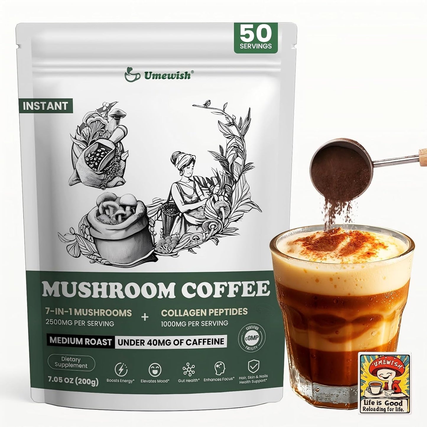 UMEWISH-Café-de-hongos-instantáneo-con-colágeno-marino,-melena-de-león,-cola2217