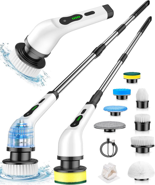 Electric-Spin-Scrubber,-Cordless-Cleaning-Brush,-Shower-Scrubber-with-8-3642