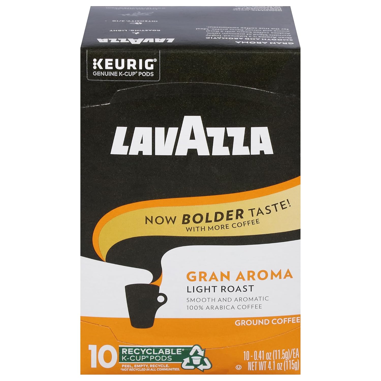 Lavazza-Gran-Aroma-Single-Serve-Coffee-K-Cup®-Pods-for-Keurig-Brewer,-Light-Roast,-10-Count-1051