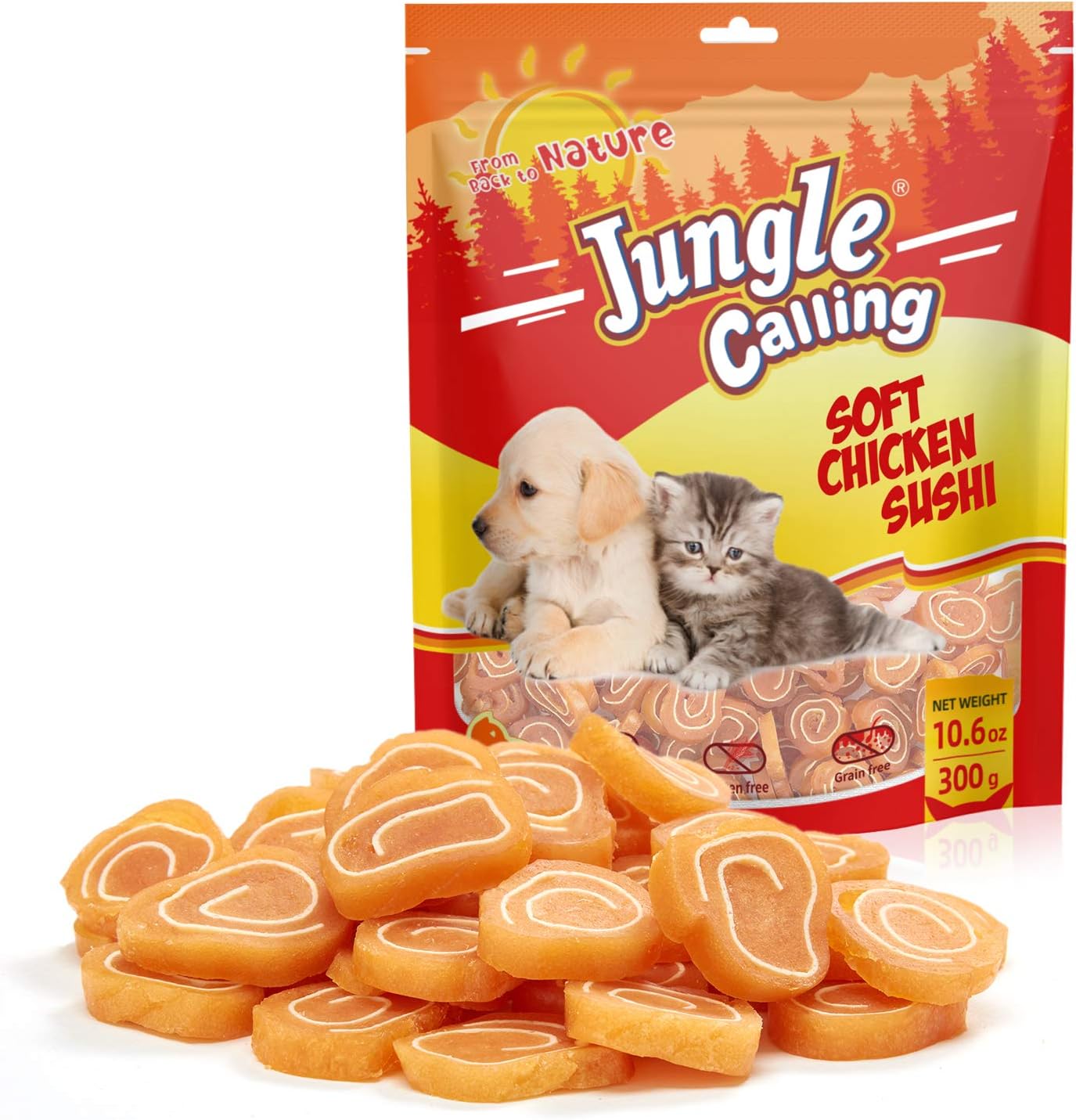 Jungle-Calling-Soft-Chicken-&-Codfish-Cat-&-Dog-Treats,-High-Pet-1717