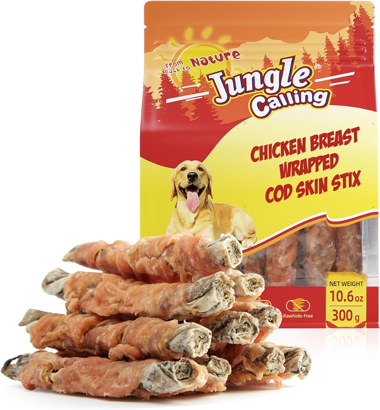 Jungle-Calling-Dog-Treats,-High-Protein-Dog-Chewy-Treats-Health-Teeth-Coat,-1405