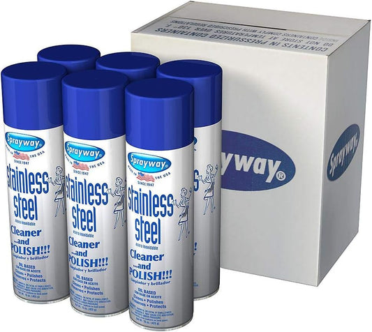 Sprayway-SW841-Aerosol-Stainless-Steel-Polish-&-Cleaner,-15-oz-1075